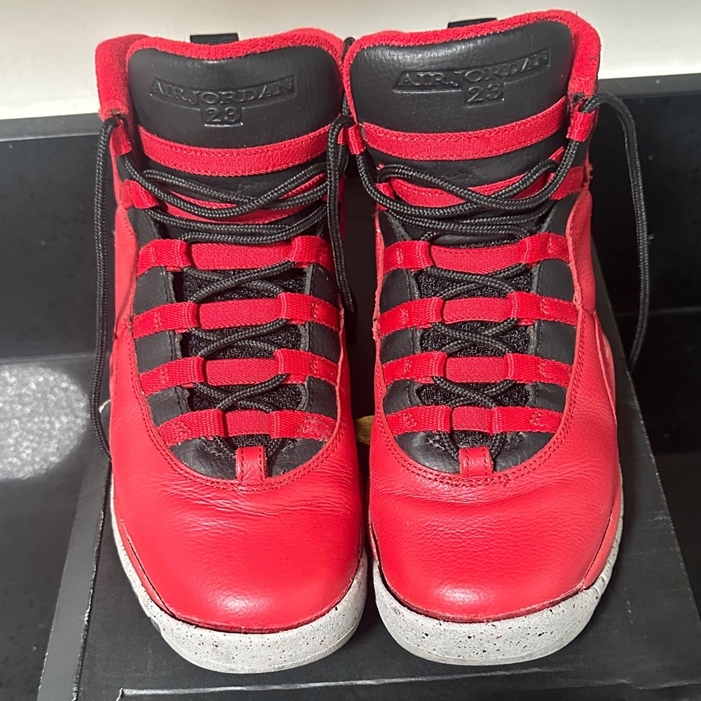 Air Jordan 9 RETRO BG red & black size 6Y or 8W with Box - Picture 3 of 9